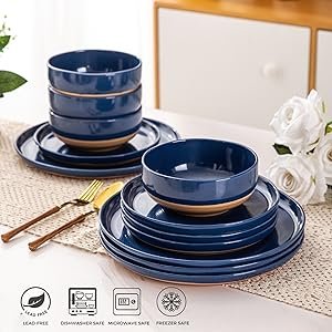 NAVY BLUE DINNNERWARE SET