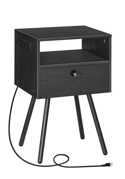 end table with charging station