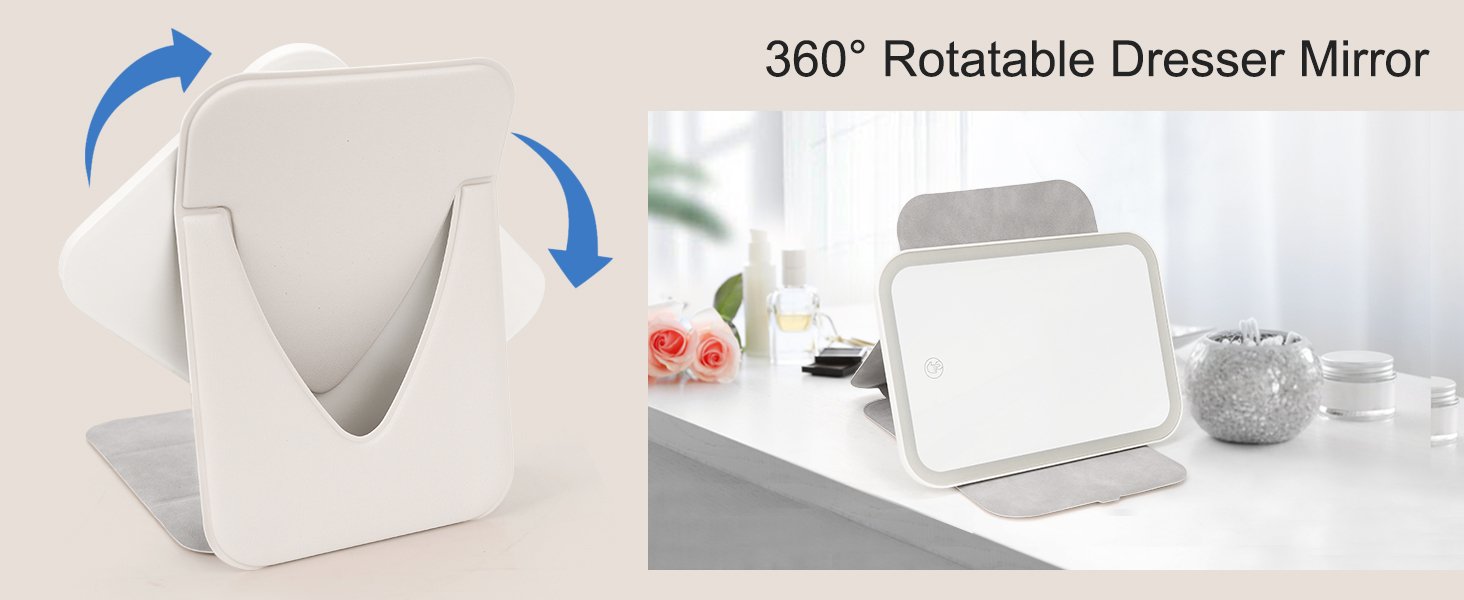 360° Rotatable Dresser Mirror