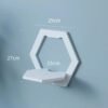 Wall-Mounted Decorative Hexagon Storage Rack PVC Floating Shelves Flower-Shaped Home Storage for Room Decor