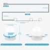 61qAWW4tVFL._AC_SL1500 LED Vanity Lights for Mirror, Vanity Lights Stick on with 10 Dimmable Bulbs, 3000K 4000K 6500K & 10 Level Brightness Adjustable, USB Cable, Hollywood Mirror Lights for Makeup Dressing Room Bathroom