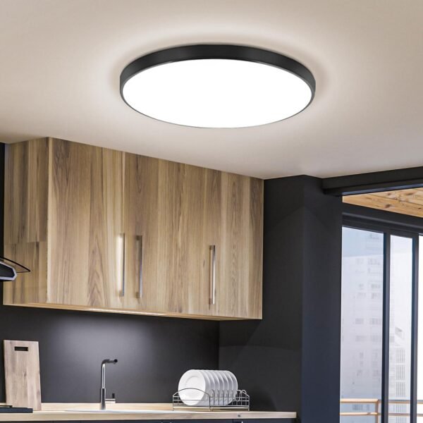 713lKnpP93L._AC_SL1500 24W Led Ceiling Light, 12 Inch Flush Mount Ceiling Light, 6500K Super Bright Light Fixture with 3000 Lumens for Bedroom, Living Room, Hallway, Dining Room, Study Room(White)