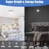 71Vp1BidS0L._AC_SL1500 24W Led Ceiling Light, 12 Inch Flush Mount Ceiling Light, 6500K Super Bright Light Fixture with 3000 Lumens for Bedroom, Living Room, Hallway, Dining Room, Study Room(White)