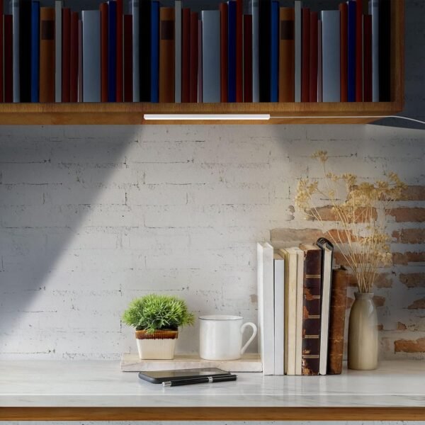 81TF-x6AzAL._AC_SL1500 LED Under Cabinet Lighting, Under Cabinet Lights with USB Powered Under Cabinet Lights for Closet Light Bar Under Counter Lighting Work Tables Student Dormitory (Include AC Power Plug)