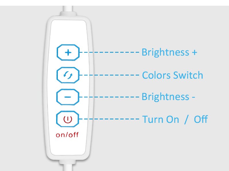 mirror lights stick on